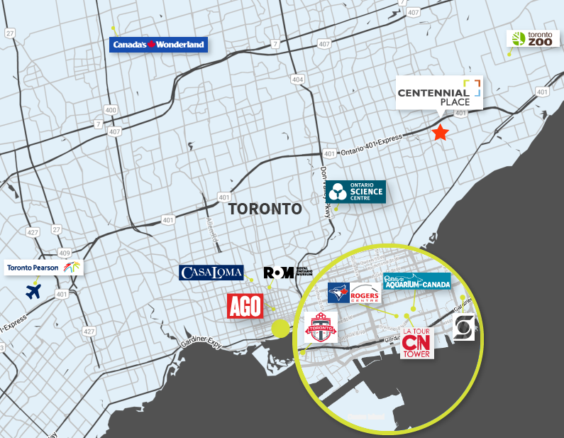 Tourist Map of Toronto
